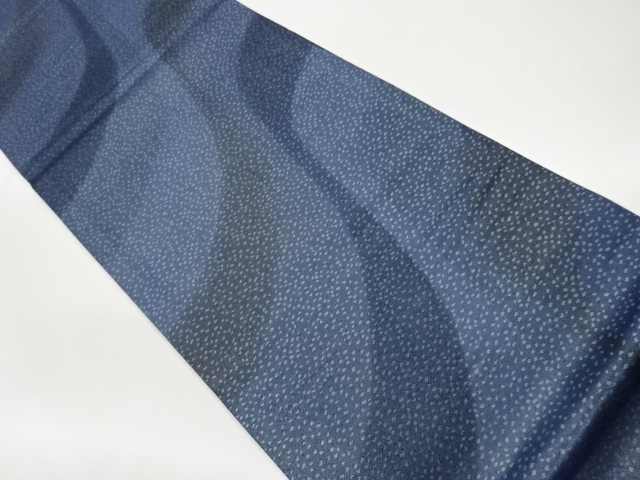 JAPANESE KIMONO / CURVED DOTTED PATTERN WOVEN FUKURO OBI
